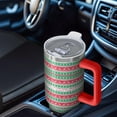 thumbnail image 6 of Red and Green Christmas Pattern Tumbler with Handle and Lid,40oz Double Wall Vacuum Insulated Tumbler,Cups Gift for Women and Men, 6 of 7