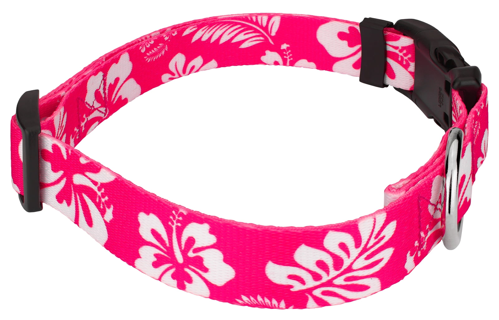 Country Brook Petz® Pink Hawaiian Everyday Dog Collar and Leash, Small