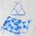 thumbnail image 5 of Warop Women's High Waist Two-Piece Bikini Set, Drawstring Adjustable, Push Up for Beach and Swimming, 5 of 7
