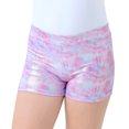 thumbnail image 4 of HDE Gymnastics Shorts for Girls Dance Short Glitter Sparkle Tumbling Bottoms Cotton Candy Tie Dye X-Large (14/16), 4 of 4