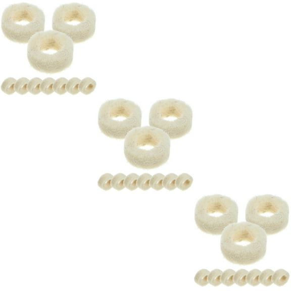 300 pcs  Felt Washers Replacement Round Washers Felt Pads Mechanical Replacement Accessories