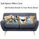thumbnail image 3 of Funda de almohada de 4 piezas, funda de almohada decorativa de algodón y lino, 45 x 45 cm, fundas de almohada cuadradas de lino con patrón geométrico moderno para sofá, automóvil, sofá, dormitorio, o JAMW Sencillez, 3 of 5