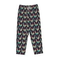 thumbnail image 6 of Uemuo Bohemian Chicken Pattern Women's Wide Leg Palazzo Lounge Pants with Pockets Light Weight Loose Comfy Casual Pajama Pants-XX-Large, 6 of 9