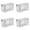 Clear 4 Packs, variant on Kitchen Wet Wipes Storage Box Wall Mounted Tissue Box Bathroom Flushable Wet Wipes Holder Acrylic Tissue Dispensing Box Holder Wet Wipes Box Holder Keep Wet Wipes Fresh