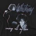 thumbnail image 2 of Whitney Houston T-Shirt Saving All My Love Double Portrait Unisex Graphic Tee for Men & Women, 2 of 7