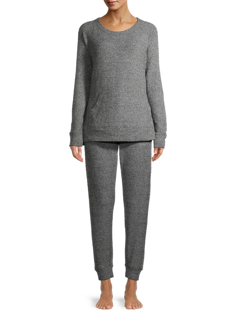 Secret Treasures Women's Plus Chenille Pajama Set Super Soft Cozy