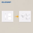 thumbnail image 4 of ELEGRP Wall Plate Midsize 1-Toggle/1-Duplex, 2 Gang,White (10-Pack), 4 of 7