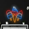 thumbnail image 4 of Handmadetneonsign Ice Cream 4th Of July Neon Sign, Independence Day Art Decor, USA Celebration Wall Decor, 4 of 5