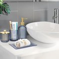 thumbnail image 2 of Set de accesorios de baño Haturi Blue Glass, 4 piezas, 2 of 7