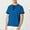 Blue(New), variant on Summer Men's Striped Casual Half Buttoned Round Neck Pullover Short Sleeve Comfortable Tops