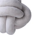 thumbnail image 4 of Coussin Noué Tissé à la Main en Peluche Confortable pour Salon Gris, 4 of 8
