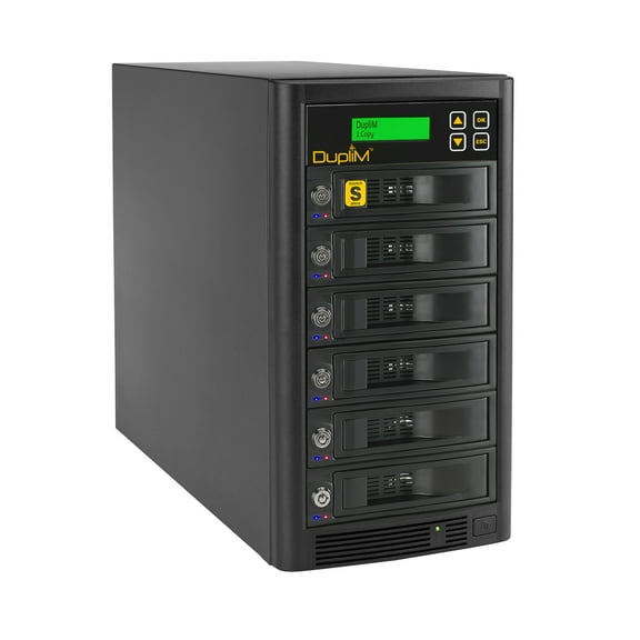 DupliM 1:5 SSD HDD SATA Duplicator Sanitizer Stand-Alone Copy Tower