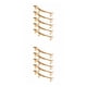 thumbnail image 1 of Inteprter Soporte para vajilla de 5 piezas, soporte para cuchara, soporte para cubiertos, soporte para tenedor de aleación de Zinc Oro 2Conjunto, 1 of 6