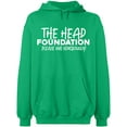 thumbnail image 2 of OXI Hoodie Sweatshirt - The Head Foundation, Basic Casual Hoodie for Men's and Women Fleece Hoodie Long Sleeve - Irish Green Large, 2 of 3