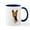 White/Navy Inside, variant on CafePress - Basenji 9L034D 09 Mug - 11 oz Ceramic Mug - Novelty Coffee Tea Cup