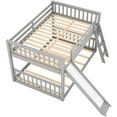 thumbnail image 6 of Full Over Bunk Bed, Gray - With Foldable And Telescopic Slide Construction Bed Reclinable ,, 6 of 6