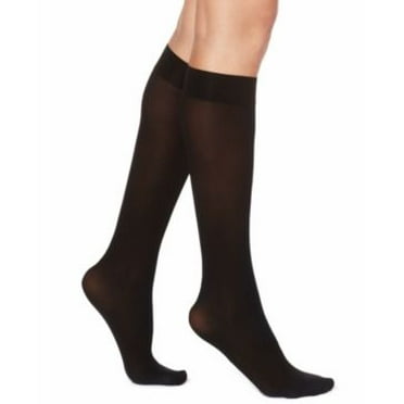 HUE Womens Flat Knit Knee High Socks 3-Pack Style-21135 - Walmart.com