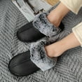 thumbnail image 5 of VONMAY Women's Scuff Slippers Fuzzy Indoor Outdoor House Shoes, 5 of 6