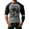thumbnail image 2 of GYMISH RAGLAN Biceps in Your Way Workout Gym T-Shirt – Funny Gym Shirt for Men, Men's Fitness Tee, Bodybuilding & Weightlifting Apparel, 2 of 6