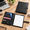 Black-Padfolio with Magnetic Clasp (9.9" x 12.4" x 1"), variant on Padfolio Portfolio Leather Binder Interview Legal Document Organizer Business Card Holder Included Letter Sized Writing Pad [pian