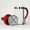 thumbnail image 3 of Primula Classic Coffee French Press, 8 Cup, 32 Oz, Red, 3 of 16