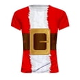 thumbnail image 4 of Camiseta con escote para hombre Patrón impreso en 3D de Navidad Manga corta Pompotops  oipoqjl2325, 4 of 4