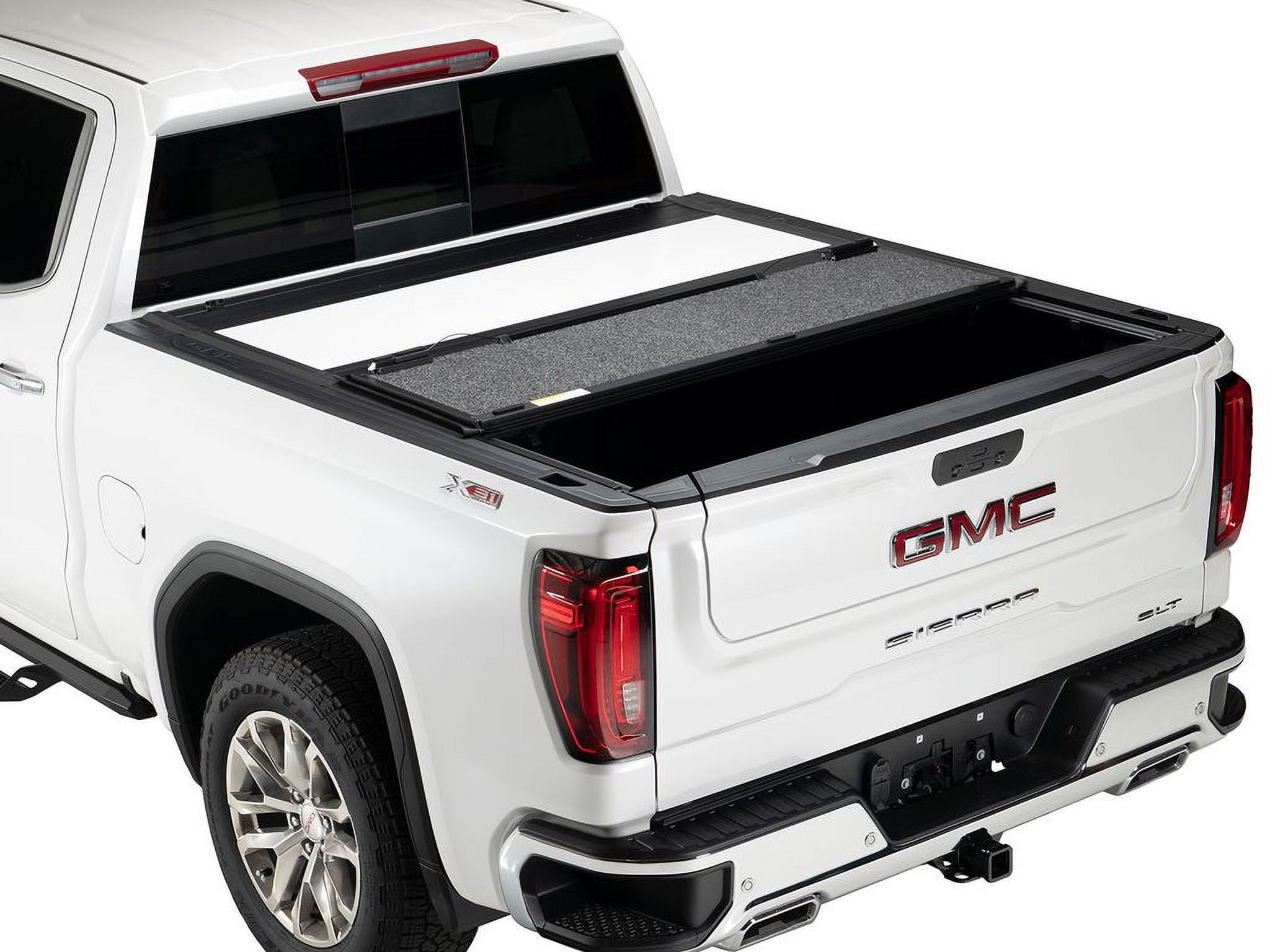 A.R.E. AR32006-PR4 Fusion Painted Hard Fold Truck Bed Tonneau Cover Fits 2015 - 2021 Dodge Ram w/o RamBox 5' 7" Bed (67") Paint Code: PR4 Flame Red