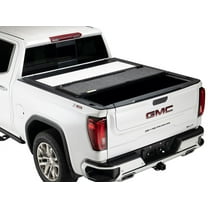 A.R.E. by RealTruck Fusion Painted Hard Fold Truck Bed Tonneau Cover|AR12018L-GAN|Compatible with 2014-2019 Chevy/GMC Silverado/Sierra (not fit dually) 5' 8" Bed (69.3" ) Paint Code: GAN Silver Ice