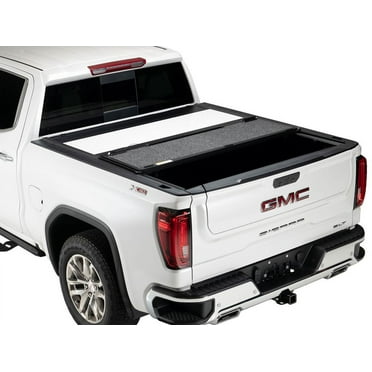 A.R.E. by RealTruck Fusion Painted Hard Fold Truck Bed Tonneau Cover|AR12018L-GAN|Compatible with 2014-2019 Chevy/GMC Silverado/Sierra (not fit dually) 5' 8" Bed (69.3" ) Paint Code: GAN Silver Ice