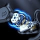 thumbnail image 4 of Auriculares de conducción de aire Auriculares ligeros para hacer ejercicio en bicicleta blanco rosa, 4 of 9