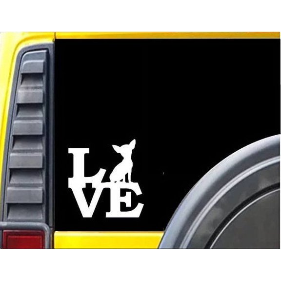 Chihuahua Love *J329* 6 inch decal dog sticker