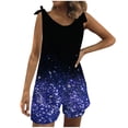 thumbnail image 1 of Mameluco de bolsillo con estampado informal para mujer Mono corto sin mangas con vendaje Mono Fridja  fhjkhfk460346, 1 of 8
