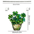 thumbnail image 5 of St Patricks Day Shamrocks Hanging Decorations, Shamrock Acrylic Hanging Ornaments Irish Wreath Decor for Happy St Patrick's Day Irish Party Wall Home Decorations, 5 of 6