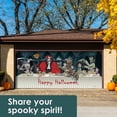 thumbnail image 4 of 7' x 16' Dracula's Dinner Halloween Double Garage Door Banner - Haunting Garage Decorations, 4 of 5