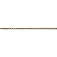 thumbnail image 3 of 14K Rose Gold chain Rope Diamond-cut 30 in 1.8 mm 1.8mm diamond-cut, 3 of 5