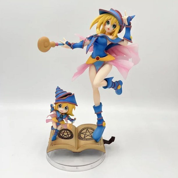 28cm Yu-Gi-Oh! Duel Monsters Anime Figure Yami Yuugi Action Figure Dark Magician Girl Figurine Collectible l Doll Toys Gifts