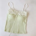 thumbnail image 5 of Women Bra Camisole, Lace Crop Sleeveless Padded Tank Top, Trendy Outdoor Summer Slim Fit Undershirts, 5 of 6