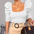 thumbnail image 6 of QLEICOM Womens Summer Tops Oversized T-shirts Slim Fit Comfortable Short Sleeve Solid Color Round Neck Casual Loose Tunic Tank Tops Women Shirts Blouses White XXL, 6 of 6