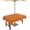 Burnt Orange, variant on Burnt Orange Outdoor Tablecloth with Umbrella Hole & Zipper, Pure Burnt Orange Rectangle Tablecloth 60x84 Inch, Patio Table Cover Waterproof Table Cloth for Picnic/Party