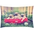 thumbnail image 4 of Juego de ropa de cama ABPHQTO de 3 piezas Funda nórdica Pug Chihuahua con 2 fundas de almohada tamaño doble, 4 of 4