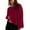 Red, variant on zbxnLI Women's Athletic Sweatshirts Long Sleeve Cropped Tops Lightweight Loose Pullover Sweatshirt Solid Color