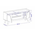 thumbnail image 3 of Manhattan Comfort Marcus 53.14 TV Stand from Engineered Wood in Beige, 3 of 7