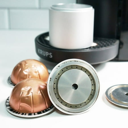 

Stainless Steel Coffee Capsule Lid Coffee Capsule Discs Refillable Pod 230Ml