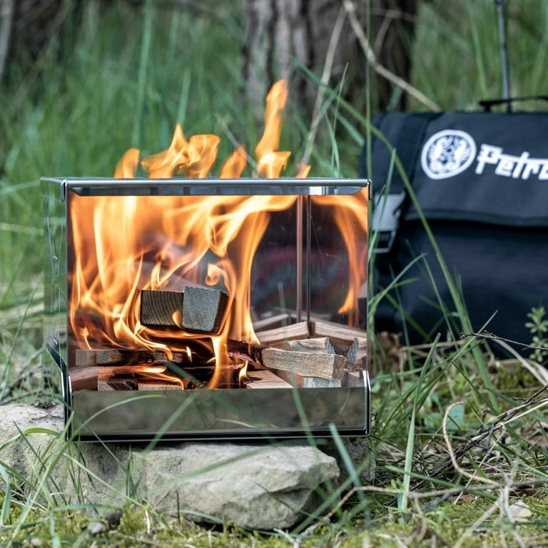 Petromax Pocket Camping Fireplace Stove Stainless Steel