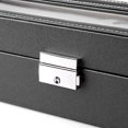 BETT 6 Watch Storage Organizer Case Leather Box Plastic Top Display ...