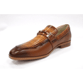 thumbnail image 4 of Men's Antonio Cerrelli Tan Leather Loafers Dress Shoes 7051, 4 of 7