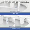 thumbnail image 4 of LUXE Bidet NEO 120 PLUS - Only Patented Bidet Attachment for Toilet Seat, Innovative Hinges to Clean, Slide-in Easy Install, Advanced 360° Self-Clean, Single Nozzle, Rear Wash (White), 4 of 10