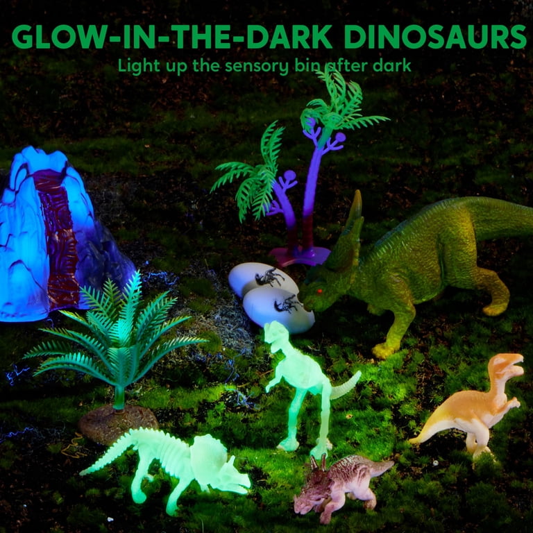 Klever Kits Dinosaur Sensory Bin with Glow-in-Dark photo 2