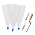 thumbnail image 5 of Tile Grout Bag Masonry Mortar Bag Caulking Bag with PU Leather and Stainless Steel for Professional Tile Installation, 5 of 9