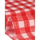 thumbnail image 5 of Vestido Gingham con Fruncido Inspire Chic para Mujer, Cuello Cuadrado, Con Abertura Lateral, Vestidos de Cuadros Casual XS Rojo, 5 of 6